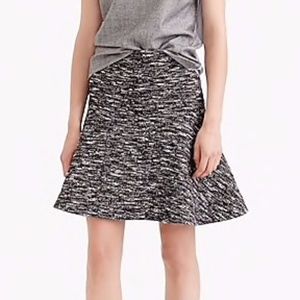 J Crew Fluted Skirt in Tweed - Size 4